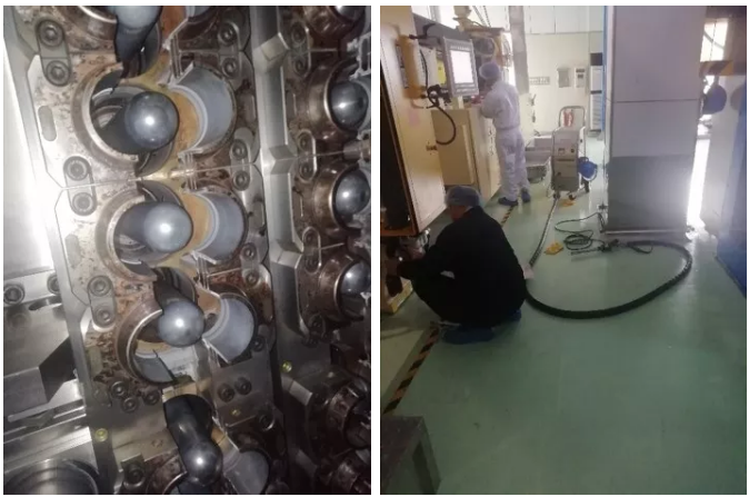 糧油生產(chǎn)線 干冰清洗機案例